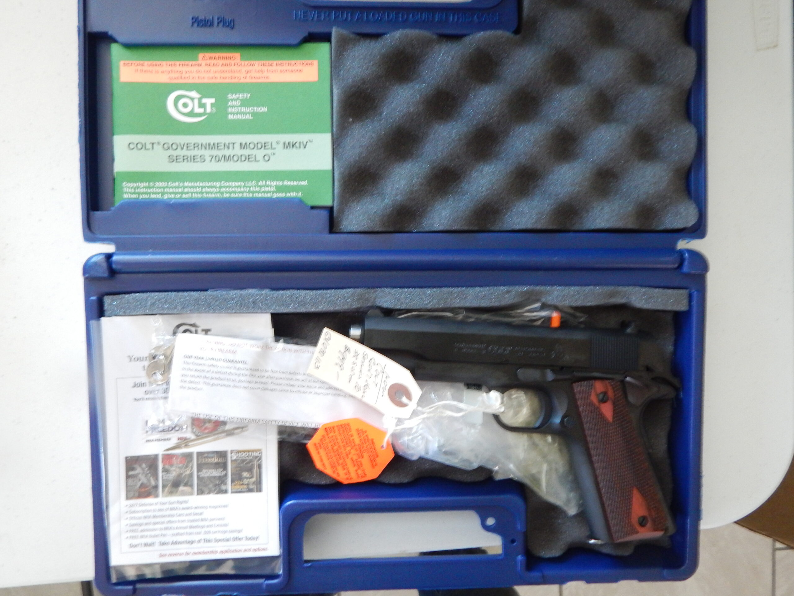 Colt Government Model MKIV Series 70/ Model O 38 Super