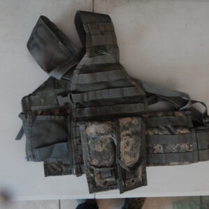 Military Surplus Fighting Load Carriers W/ 4 Two Mag M4 Pouches